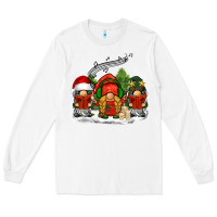 White Christmas choir gnomes Long Sleeve Tee - BarkalooDesign