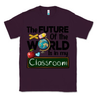 Plum the future of the world is in my classroom Classic Tee - BarkalooDesign