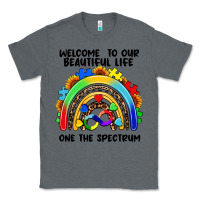 Charcoal Heather Autism rainbow Classic Tee - FaDigitalArtStudio