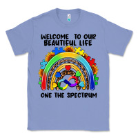 Colony Blue Autism rainbow Classic Tee - FaDigitalArtStudio
