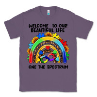 Lavender Autism rainbow Classic Tee - FaDigitalArtStudio