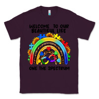 Plum Autism rainbow Classic Tee - FaDigitalArtStudio