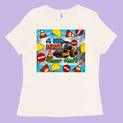A Little Dirt Never Hurt Steam Roller Tumbler Ladies Tee Designed By Artiststas