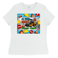 White a little dirt never hurt steam roller tumbler Ladies Tee - Artiststas
