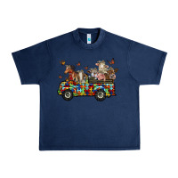 Navy farm animals autism Urban Heavy Tee - RacoonDesign