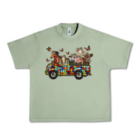 Oil Green farm animals autism Urban Heavy Tee - RacoonDesign