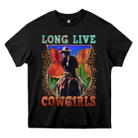 Black long live cowgirls Heavy Core Tee - FaDigitalArtStudio