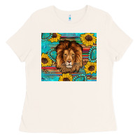 Bone western lion tumbler Ladies Tee - Artiststas