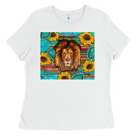 White western lion tumbler Ladies Tee - Artiststas