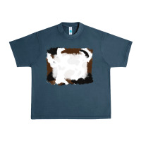 Midnight Navy cowhide frames background Urban Heavy Tee - RanaPortraitStore