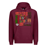 Burgundy lunch lady Premium Hoodie - AdoDesignShop