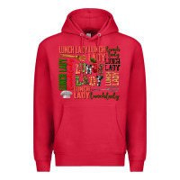 Cardinal lunch lady Premium Hoodie - AdoDesignShop