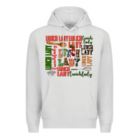 Dove Grey lunch lady Premium Hoodie - AdoDesignShop