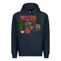 Navy lunch lady Premium Hoodie - AdoDesignShop