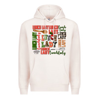 Pale Pink lunch lady Premium Hoodie - AdoDesignShop