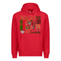 Red lunch lady Premium Hoodie - AdoDesignShop