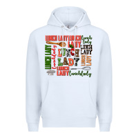 White lunch lady Premium Hoodie - AdoDesignShop