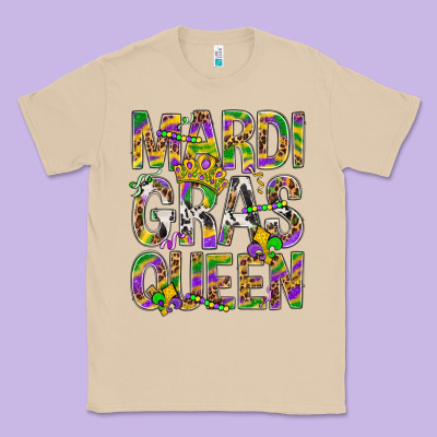 Mardi Gras Queen Classic Tee Designed By Bundleandbundleshop