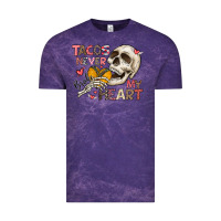 Cloud Purple Tacos Never Broke My Heart Vintage Tee - CowhideDigitalArt
