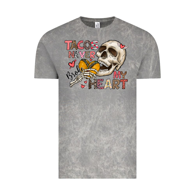 Tacos Never Broke My Heart Vintage Tee by CowhideDigitalArt | Teevron