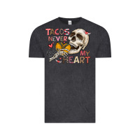Vintage Black Tacos Never Broke My Heart Vintage Tee - CowhideDigitalArt