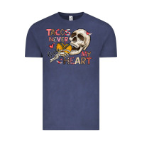 Vintage Denim Tacos Never Broke My Heart Vintage Tee - CowhideDigitalArt