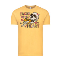 Vintage Mustard Tacos Never Broke My Heart Vintage Tee - CowhideDigitalArt