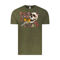 Vintage Olive Tacos Never Broke My Heart Vintage Tee - CowhideDigitalArt