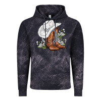 Cloud Black white  cowgirl  and roses Vintage Hoodie - AdoDesignShop
