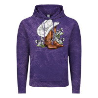 Cloud Purple white  cowgirl  and roses Vintage Hoodie - AdoDesignShop