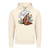 Vintage Artic white  cowgirl  and roses Vintage Hoodie - AdoDesignShop