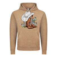 Vintage Coffee white  cowgirl  and roses Vintage Hoodie - AdoDesignShop