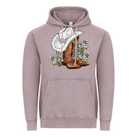 Vintage Zinc white  cowgirl  and roses Vintage Hoodie - AdoDesignShop