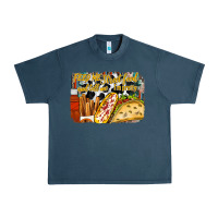 Midnight Navy feed me street food and tell me im pretty Urban Heavy Tee - RacoonDesign