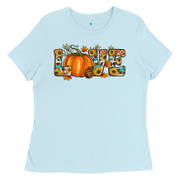 Baby Blue fall love Ladies Tee - Artiststas