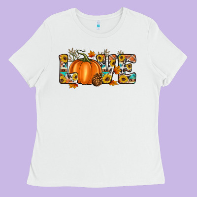Fall Love Ladies Tee Designed By Artiststas