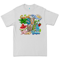 Dove Grey summer time Premium Tee - CowhideDigitalArt