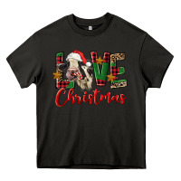 Asphalt love christmas holstein heifer Heavy Core Tee - FaDigitalArtStudio