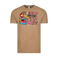 Vintage Coffee Teachers Always Make The Nice List Vintage Tee - CowhideDigitalArt