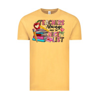 Vintage Mustard Teachers Always Make The Nice List Vintage Tee - CowhideDigitalArt