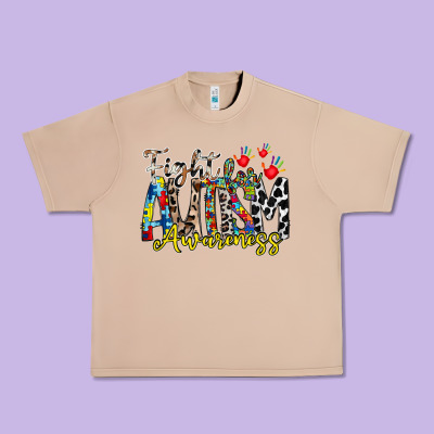 Fight For Autism Awareness Urban Heavy Tee Designed By Racoondesign
