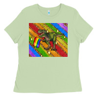 Matcha lgbtq dinosaur t rex tumbler Ladies Tee - Artiststas