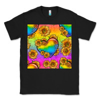 Black Pride lgbtq leopard hearts and sunflowers seamless Classic Tee - BundleAndBundleShop