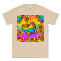 Pride Lgbtq Leopard Hearts And Sunflowers Seamless Classic Tee | Teevron