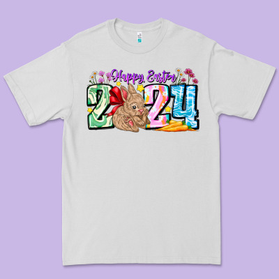 Happy Easter 2024 Premium Tee Designed By Cowhidedigitalart