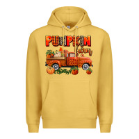 Antique Gold pumpkin farm truck Premium Hoodie - AdoDesignShop