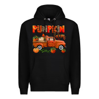 Black pumpkin farm truck Premium Hoodie - AdoDesignShop