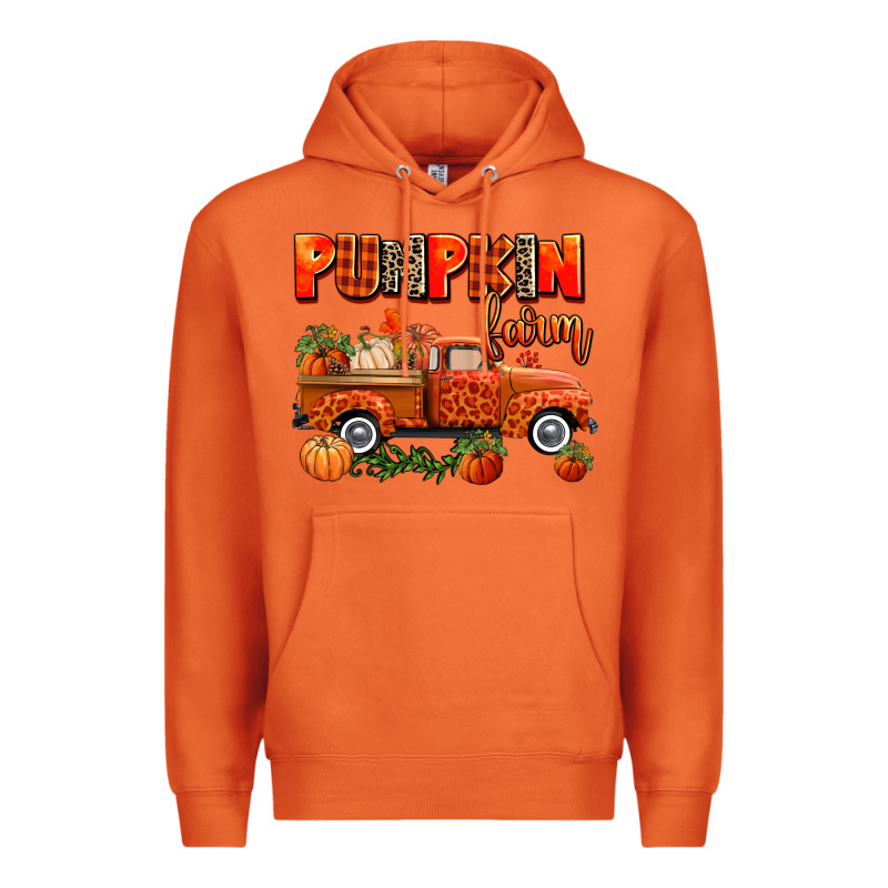 Pumpkin Farm Truck Premium Hoodie by AdoDesignShop | Teevron