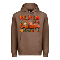 Chestnut pumpkin farm truck Premium Hoodie - AdoDesignShop
