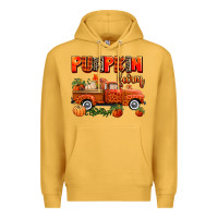 Mustard pumpkin farm truck Premium Hoodie - AdoDesignShop